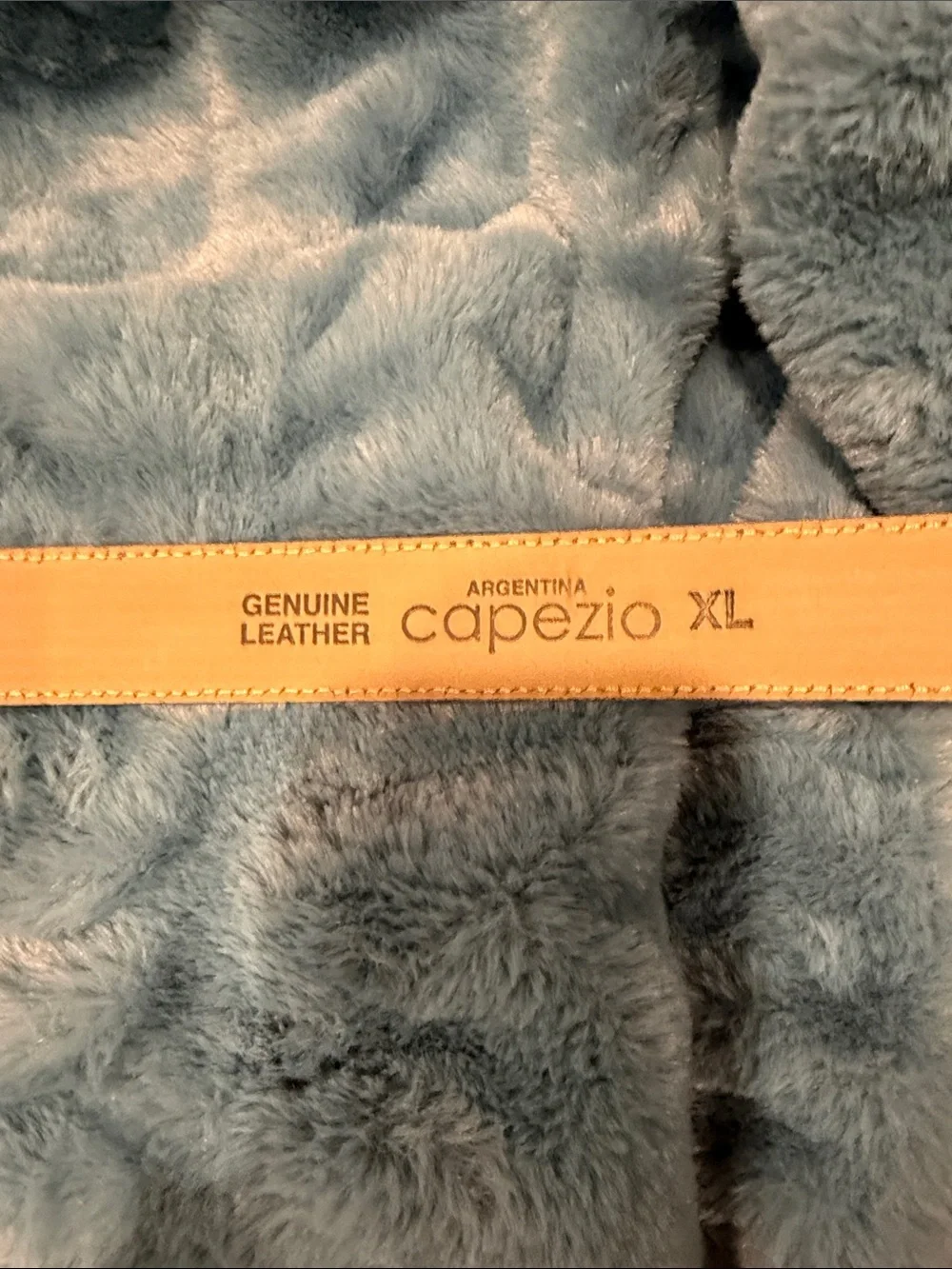 Leather belt by Capezio XL tan taupe New w/ tag 1” Argentina